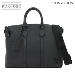 新品同様 ルイ ヴィトン LOUIS VUITTON アエログラム ロックイット トート ショルダー バッグ レザー ブラック M59158 RFID 90225242