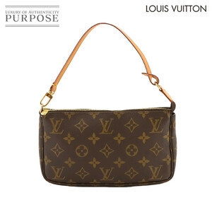 新品同様 ルイ ヴィトン LOUIS VUITTON モノグラム ポシェット アクセソワール ハンド バッグ ブラウン M51980 90226556