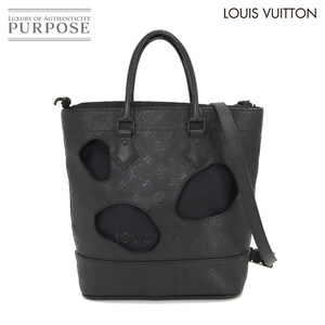 新品同様 ルイ ヴィトン LOUIS VUITTON モノグラム アンプラント ウィズ ホールズ PM ハンド バッグ レザー ノワール M45887 90227197