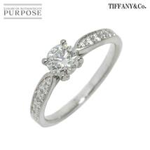 ティファニー TIFFANY&Co. ハーモニー ダイヤ 0.50ct G/VVS1/3EX 9号 リング Pt プラチナ 指輪 Harmony Ring【鑑定書付き】 90220908_画像1