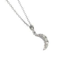 ミキモト MIKIMOTO ダイヤ 0.17ct ネックレス 40cm K18 WG ホワイトゴールド 750 Diamond Necklace 90212525_画像3