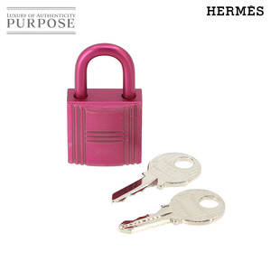 新品 未使用 エルメス HERMES カデナ 鍵 セット 南京錠 モノクローム ソーピンク シルバー ロック Cadena Lock 90228944