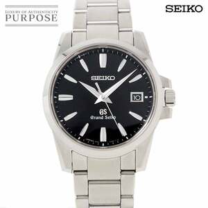 Seiko Grand Seiko SBGX055 Мужские Часы 9F62 0AA1 Дата Черный Циферблат Кварцевые Часы GRAND SEIKO 90228744