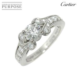 カルティエ Cartier バレリーナ ダイヤ 0.55ct H/VVS2/3EX #46 リング Pt プラチナ 指輪 Ballerine Ring 【証明書・鑑定書付き】 90217467