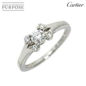 カルティエ Cartier バレリーナ ダイヤ 0.19ct E/VS1/EX #48 リング Pt プラチナ 指輪 Ballerine Ring 【証明書・鑑定書付き】 90219576