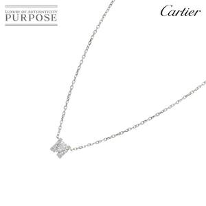 カルティエ Cartier Cドゥ ダイヤ 0.30ct D/VS1/EX ネックレス 42cm K18 WG 750 C De Necklace【証明書・鑑定書付き】 90220015