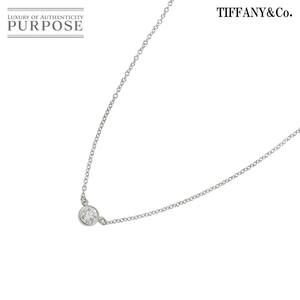  Tiffany TIFFANY&CO. visor yard diamond 0.22ct H/VS1/3EX necklace 46cm Pt Diamond Necklace[ judgment document ] 90222248