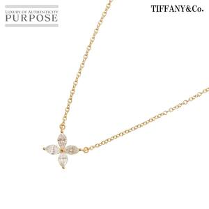 ティファニー TIFFANY&Co. ビクトリア スモール ダイヤ ネックレス 40cm K18 PG ピンクゴールド 750 Diamond Necklace 90222372