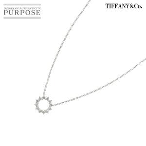 ティファニー TIFFANY&CO. オープンサークル ミニ ダイヤ ネックレス 40cm Pt プラチナ Diamond Necklace 90222388