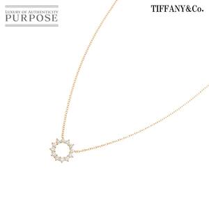 ティファニー TIFFANY&CO. オープンサークル ミニ ダイヤ ネックレス 41cm K18 PG 750 Diamond Necklace 90222247