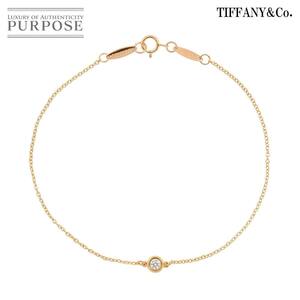 ティファニー TIFFANY&CO. バイザヤード ダイヤ 1P ブレスレット 19cm K18 PG ピンクゴールド 750 By The Yard Diamond Bracelet 90223447