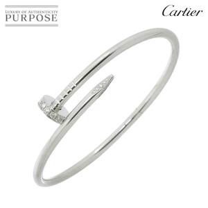  Cartier Cartierju -stroke ankle #18 diamond bracele K18 WG white gold 750 Juste Un Clou Bracelet[ certificate ] 90221362