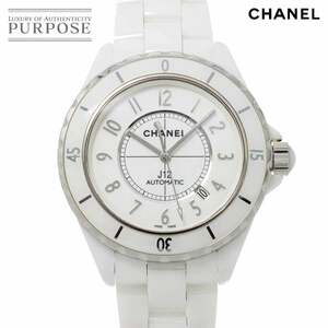 シャネル CHANEL J12 42mm H2981 メンズ 腕時計 ホワイト セラミック デイト オートマ 自動巻き ウォッチ 90229186