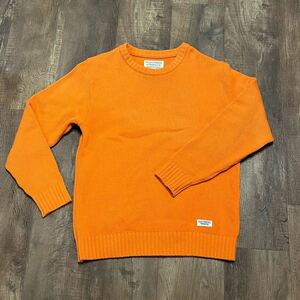 WACKO MARIA CLASSIC CREW NECK SWEATER オレンジ L