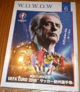 WOWOWマガジン2016年6月号　UEFA EURO 2016 サッカー欧州選手権