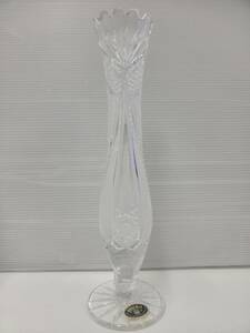 ★BOHEMIAN GLASS ボヘミアグラス 一輪挿し 花瓶 クリスタル ボヘミアンガラス 【中古】