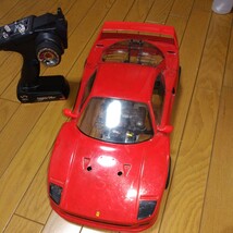 【ジャンク品】ラジコン　エンジンカー　F40 フェラーリ　プロポ付　全長約48センチ_画像4