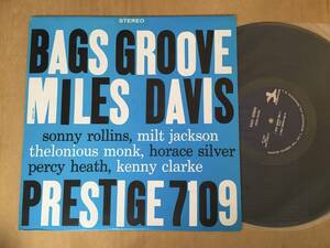 RVG AB刻印 MONO / Miles Davis / Bags Groove / Prestige 右紺 / Thelonious Monk Sonny Rollins