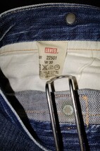 1922年501xx日本製復刻w30リジッドLEVI'Sシンチバックサスペンダーボタン色落ちサンプル級ヒゲハチノス22501xxリーバイス_画像9