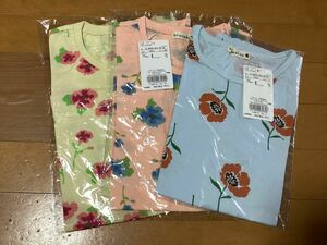 新品未開封　ブランシェス　半袖Tシャツ 140 150 3枚セット　花柄　女の子　小学生