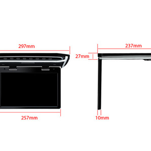 CM101HD△XTRONS 10.2インチ フリップダウン モニター 1024x600 解像度 超薄 HDMI対応 1080Pビデオ対応 外部入力 ドア連動 USB・SD 1年保証の画像9