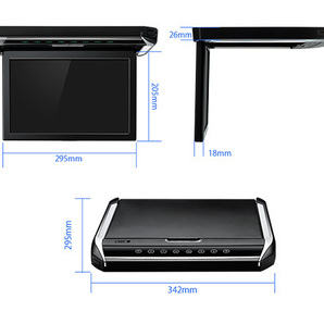 CM121HD△12.1インチ フリップダウンモニター 1280x800 解像度 超薄 HDMI対応 1080Pビデオ 外部入力 ドア連動 開閉120度 USB・SD 1年保証の画像8