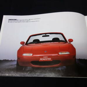 【1989年】ユーノス ロードスター NA6C型 / EUNOS ROADSTER 専用 カタログ / 1600cc【当時もの】の画像3