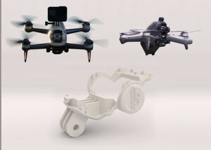 DJI FPV ドローン用 Shapeways 社製　アクションカメラトップマウント　黒色　新品