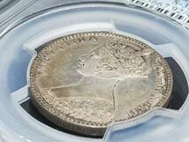 《人気の銀貨》1849年 ヴィクトリア女王 ゴッドレス フローリン(2シリング）銀貨/PCGS AU Details/ウィリアム・ワイオン/ビクトリア女王 _画像7