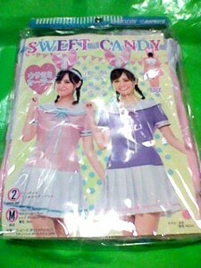 SWEET CANDY ウサミミセーラー ピンク セーラー服ワンピース うさ耳カチューシャ 2点セット Mサイズ