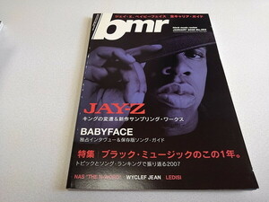 ●　bmr　2008年1月号♪美品　ジェイ・Z/ベイビーフェイス/ナズ/レディシ　Black Music Review　※管理番号 pa3161