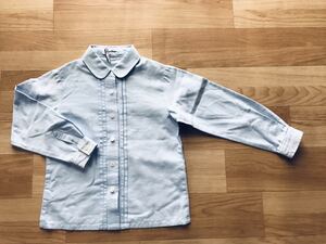 * beautiful goods *familiar Familia girl long sleeve blouse 120 light blue *