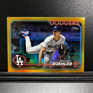 Walker Buehler 2024 Topps Series1 #196 Gold Foil Dodgers