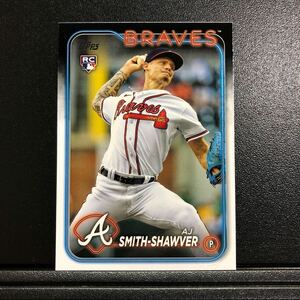 AJ Smith-Shawver 2024 Topps Series1 #117 Rookie RC Braves