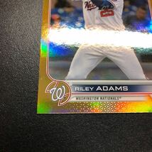 Riley Adams 2022 Topps Series 1 #158 Gold Foil Nationals_画像6