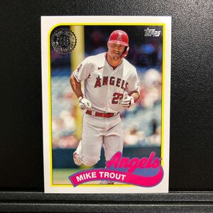 Mike Trout 2024 Topps Series 1 #89B-70 1989 Topps Insert Angels