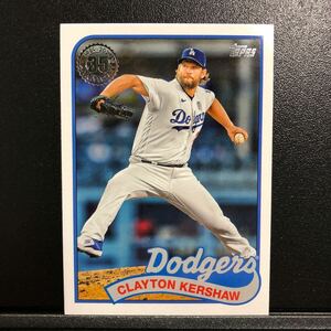 Clayton Kershaw 2024 Topps Series 1 #89B-57 1989 Topps Insert Dodgers