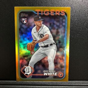 Brendan White 2024 Topps Series 1 #8 Gold Foil Rookie RC Tigers