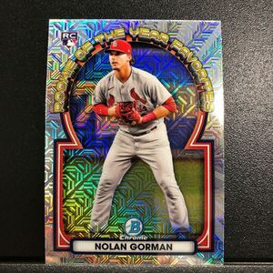 Nolan Gorman 2023 Topps Bowman Mega Box #ROYF-5 Rookie of the Year Favorives Rookie RC Cardinals