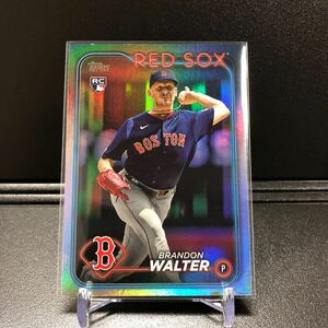 Brandon Walter 2024 Topps Series 1 #193 Rainbow Foil Rookie RC Red Sox