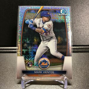 Mark Vientos 2023 Topps Bowman Mega Box #55 Chrome Mojo Refractor Rookie RC Mets