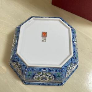 林斎 金七宝菓子鉢 八角鉢 大鉢 22cm■三洋陶器株式会社 中古品の画像4