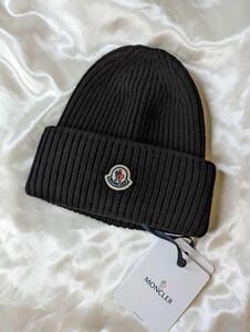 【1円スタート】★極美品★試着★MONCLER (モンクレール) カシミア＆ウールニットキャップ ロゴ入りビーニー #743059