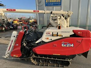 ヤンマー コンバイン Ee214G デバイダー付きYANMAR アワー：148時間　中古超美品 3気筒ディーゼルエンジン 、動画有り！