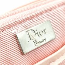 Dior ディオール Beauty ビューティー ポーチ リストレット ピンク×シルバー_画像9