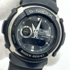 【電池切れ】CASIO カシオ G-SHOCK ジーショック クォーツ 腕時計 黒文字盤 デジタル ブラック×シルバー メンズ G-300の画像1