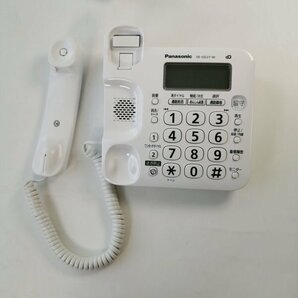 パナソニック コードレス電話機(子機2台付き) ホワイト Panasonic VE-GD27DW-W 迷惑電話防止機能【USED品】 02 04388の画像2