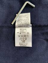 cook jeans クックジーンズ 七分袖 Tシャツ Uネック Vネック ネイビー 紺 サイズ1 伸縮性あり メンズ レディース_画像6