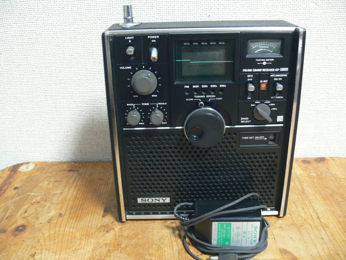 Yahoo!オークション -「ラジオ sony icf 5800」(オーディオ機器) の 