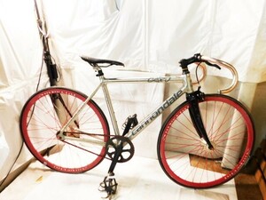 y716★キャノンデール/ロードバイク/シルバー色系/23インチ？/Cannondale/自転車/サイクリング/HAND MADE IN USA/ジャンク/引き取り歓迎